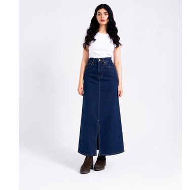 Acid Blue Denim Skirt