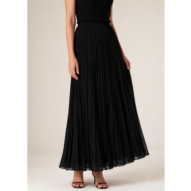 Black Pleated Skirt