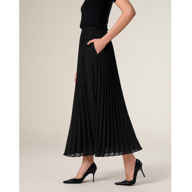 Black Pleated Skirt