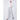 silver Petite Pleated Elastic Waist Wide Leg Flapper