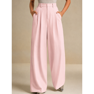BABYPINK High-Waist Korean Pant with Wide Baggy Fit