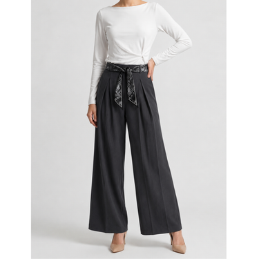 WIDE LEG PANT - Grey