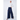 Navy Petite Pleated Elastic Waist Wide Leg Flapper
