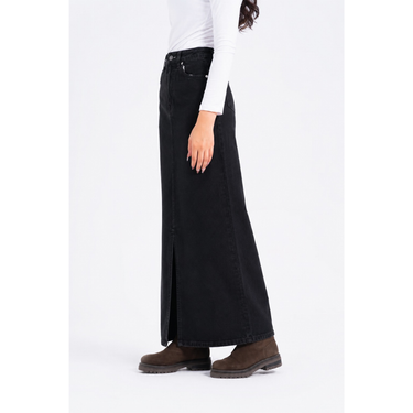 Black Denim Skirt