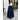 Tiered Maxi Skirt With Elastic Waistband - Navy Blue