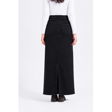 Black Denim Skirt