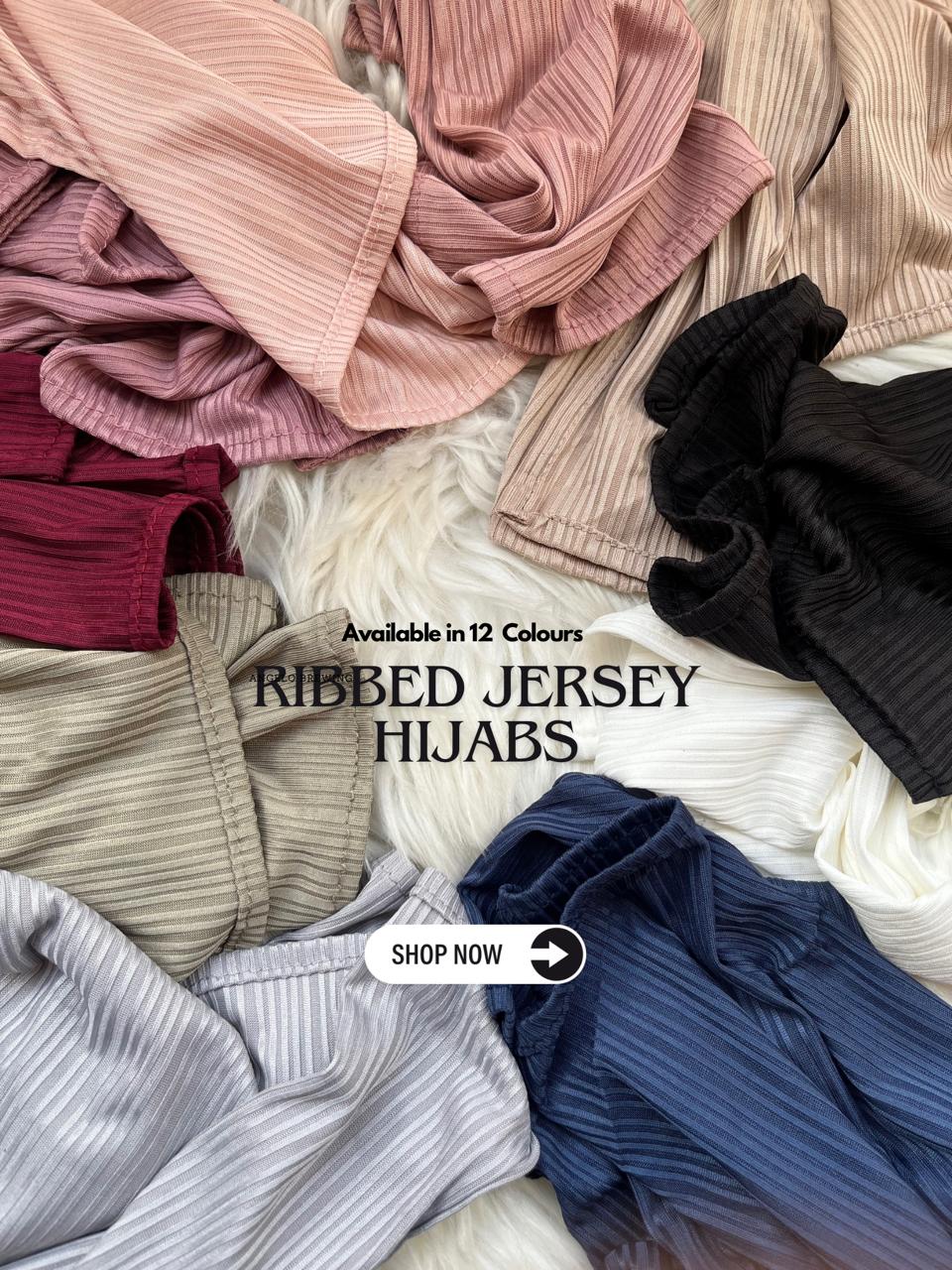 Ribbed Jersey Hijabs