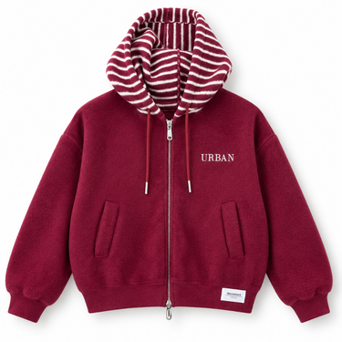 Burgundy Urban Hoodie