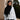 Chantilly Lace Chiffon Hijab – Black