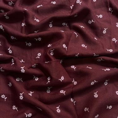 Petal Lawn Hijab - Maroon