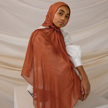 Modal Hijab - Dusky Orange