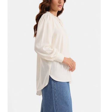 Pearl Bloom Blouse – Ivory