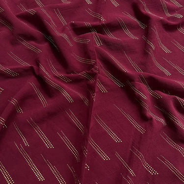 Dripple Chiffon Hijab - Maroon