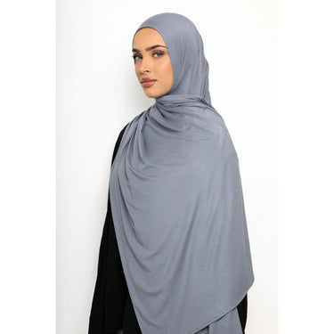 Premium Bamboo Jersey Hijab - Glacier