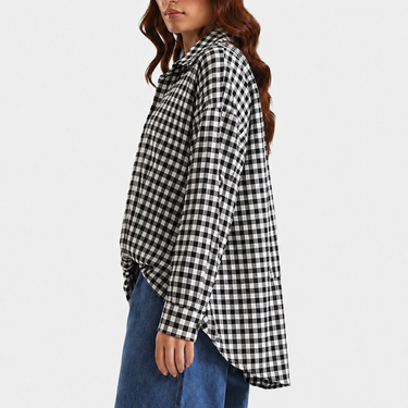Checkerd Black Shirt