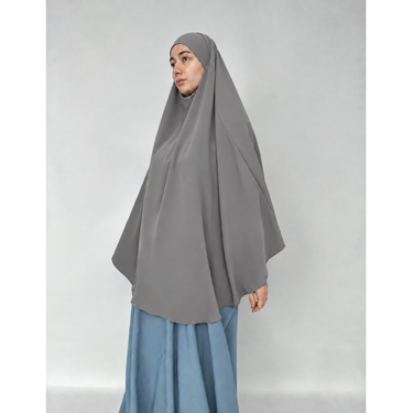 Rounded Namaz Scarf-Grey