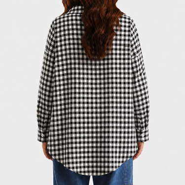 Checkerd Black Shirt
