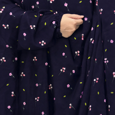 Linen Namaz Gown -Pretty Petals