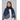Noir Gold Paisley Hijab- Navyblue
