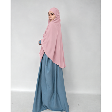 Rounded Namaz Scarf-Pink