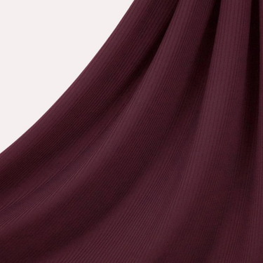 Essential Ribbed Jersey - Maroon