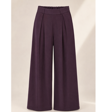 WINE High-Waist Korean Pant with Wide Baggy Fit