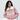 Zara Style Winter Teddy Jacket - Pink Stripe