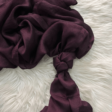 Crinkle Silk - Deep Purple