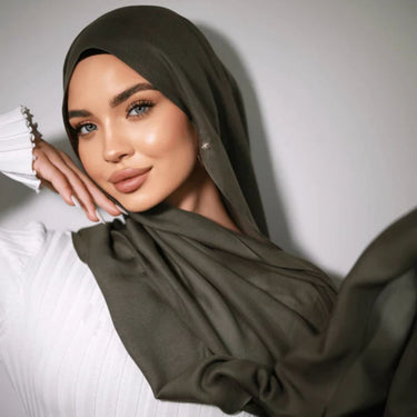 Modal Hijab - Olive Green