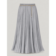 SILVER Pleated Skirt