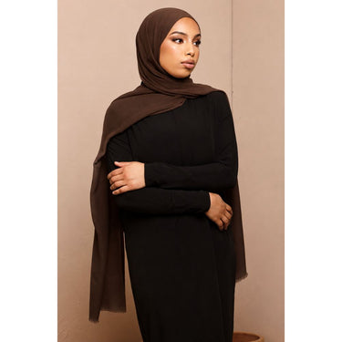 London Lenzing Modal Hijab - Choclate brown