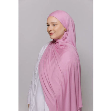 Instant Georgette Hijab with Inner Cap & Magnetic Closure - Blush