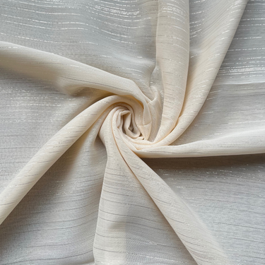 Sparkling Georgette- Cream