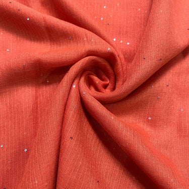 Sequins Lawn Hijab - Burnt Orange