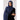 Premium Malaysian Lawn Printed Hijab Ivory - Navy Blue