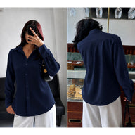 Sapphire Modest Button-Down Shirt