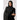 Premium Malaysian Lawn Printed Hijab Ivory - Midnight Black