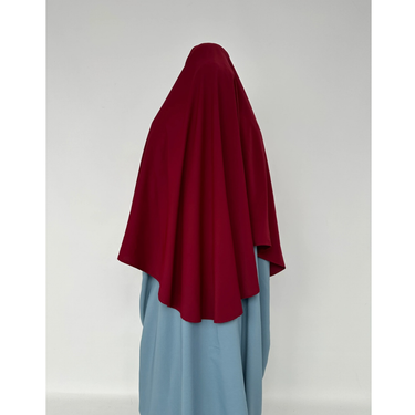 Rounded Namaz Scarf-Maroon