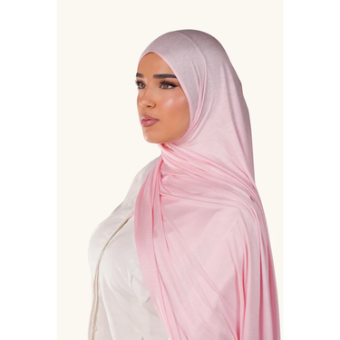 Premium Bamboo Jersey Hijab -SOFT  PINK