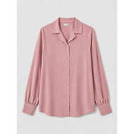 Rose Mist Modest Button-Down Shirt