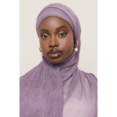 Modal Crinkle Hijab - Lavender