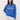 Fuzzy Knit Crewneck Sweater - Cobalt Blue