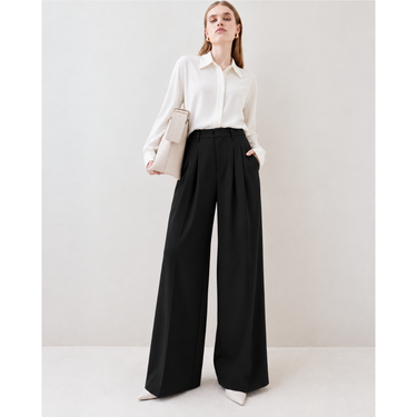 BLACK Waist Tailored Pants
