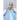 Instant Georgette Hijab with Inner Cap & Magnetic Closure - SKY