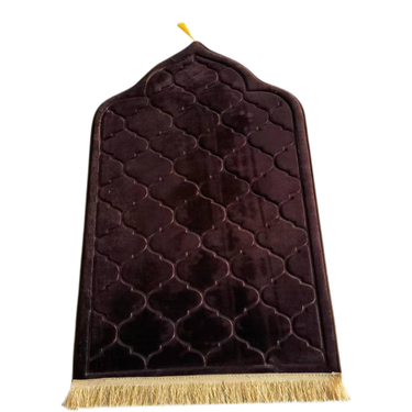 Plain Luxurious Carpet Style 3D Prayer Mat | Imported Janamaz