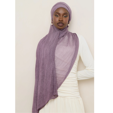 Modal Crinkle Hijab - Lavender