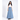 SKY BLUE FLARED DENIM SKIRT
