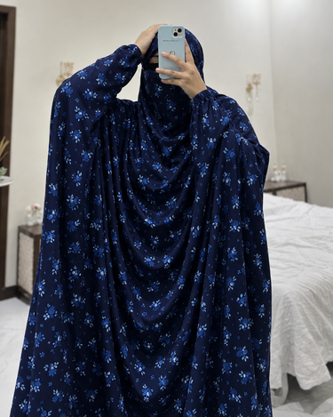 Full Coverage Namaz Chaddar - IRIS NAVYBLUE