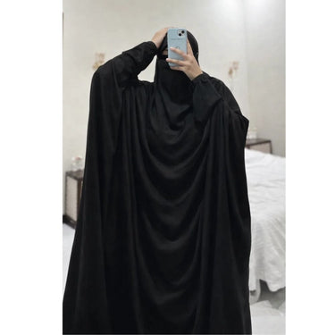 Full Coverage Namaz Chaddar - Jet Black