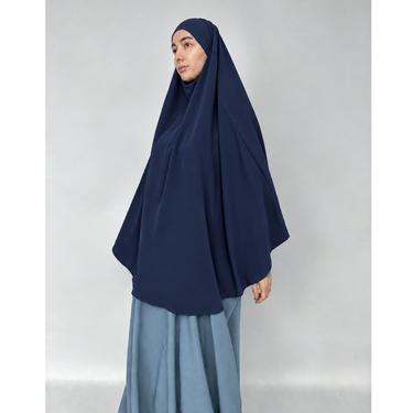Rounded Namaz Scarf-NavyBlue